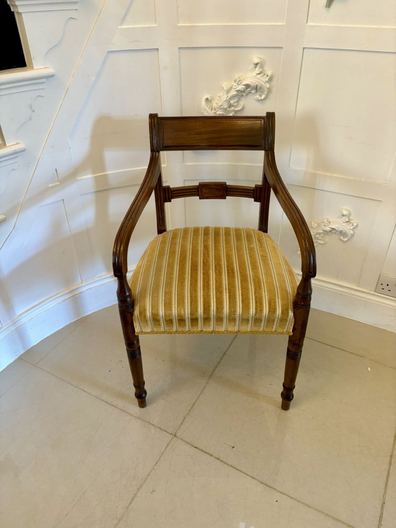 Pair of Antique George III Quality Mahogany Desks Chairs - Image 6